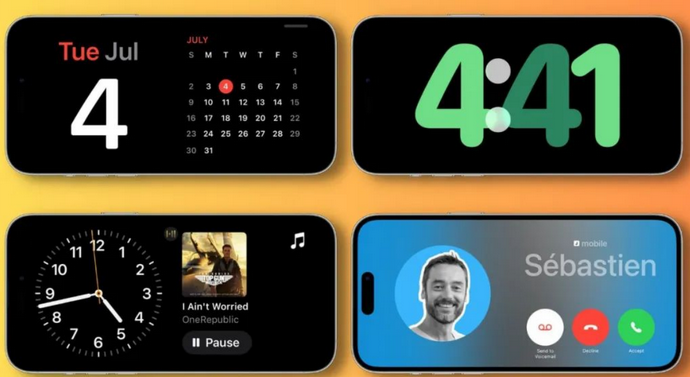 那曲苹果手机维修分享iOS17横屏充电待机显示有什么好处 