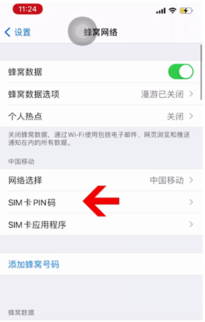 那曲苹果14维修网分享如何给iPhone14的SIM卡设置密码 