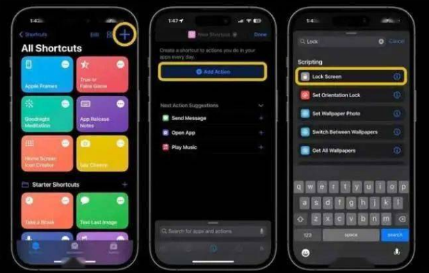 那曲苹果14锁屏维修店分享iPhone14升级iOS16.4后如何创建锁屏快捷方式 