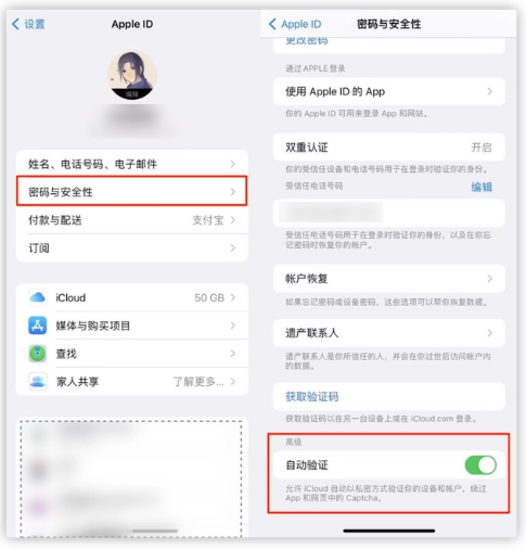 那曲苹果手机维修分享iOS 16 自动验证功能开启方法 