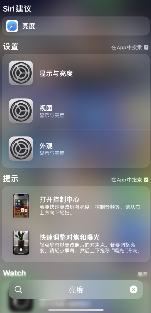 那曲苹果手机维修分享iOS 16 为“搜索”功能增加新入口，如何开启和关闭 