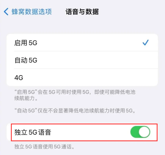 那曲苹果14维修分享iPhone 14 Pro如何开启VoNR 